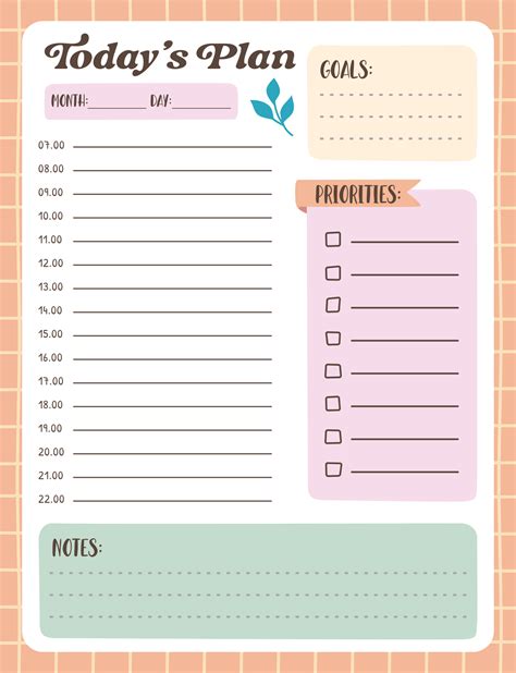 Hourly Day Planner Printable